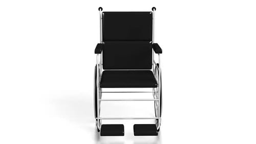 Modernes schwarzes Rollstuhl-Design