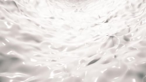 Abstract White Fluid Flowing Waves Background Animation