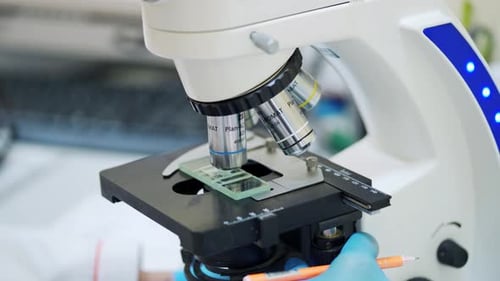 Medical Microscope in a Modern Laboratory