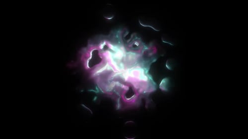 Abstract Glowing Liquid Reveal Animation