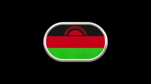 Malawi 3D Flag Rotating Loop
