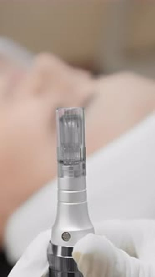 During a Professional Microneedling Treatment a Precise Approach is Being Focused on for Skin