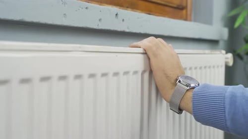 Combi radiator, hot.