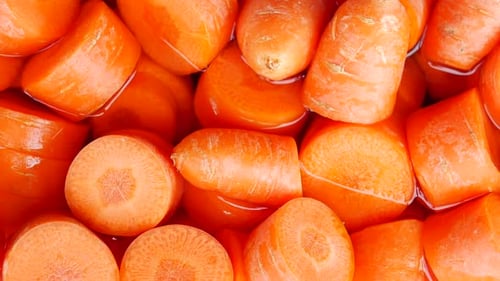 Pile Carrot Displaying at Local Shop