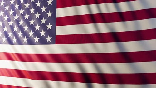 Realistic American Flag Waving Loop for Patriotic Events
