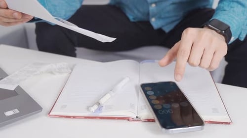 Calculate the invoice. Using a calculator.