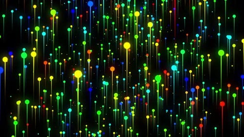 Beau fond numérique futuriste de lumières en streaming