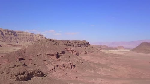 Dry desert landscape, Aerial view