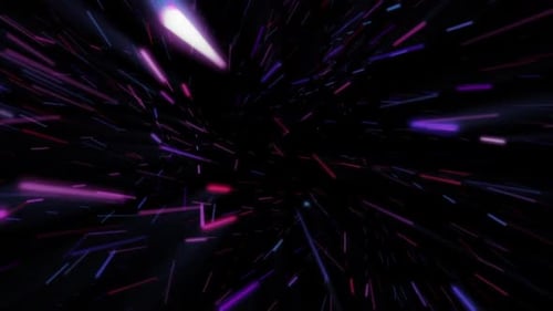 Exploding Neon Particles Technology Background Animation