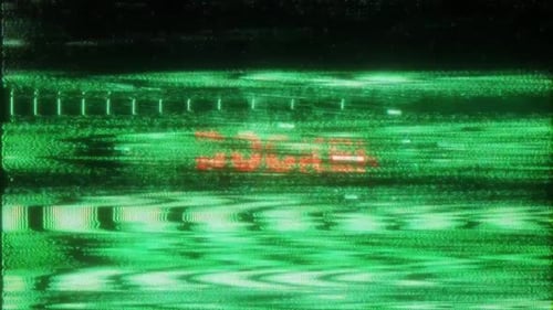 Futuristic Digital Code Glitch Text Reveal