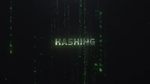 Hashing Words On The Matrix Background