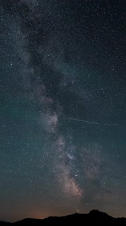 Milky Way Galaxy Vertical Time Lapse