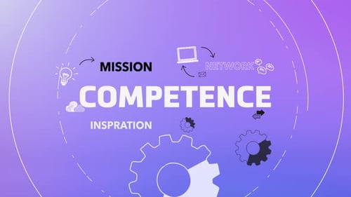 Infographic Multiple Titles With Icons Animation Information Competence