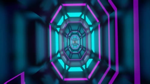Vj 3d render cinematic background, futuristic enless loop
