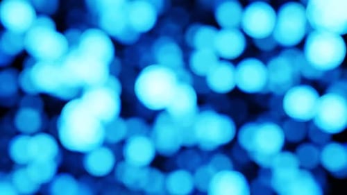 Blue Blurred Bubbles Background Loop Animation In 1080Hd