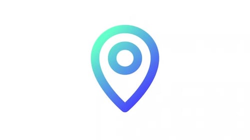 Icône Ui Gradient de localisation animée