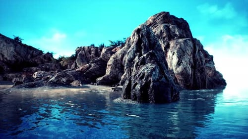 Paisaje y costas rocosas del Mediterráneo