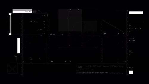 Tela Hud FUI com fundo transparente