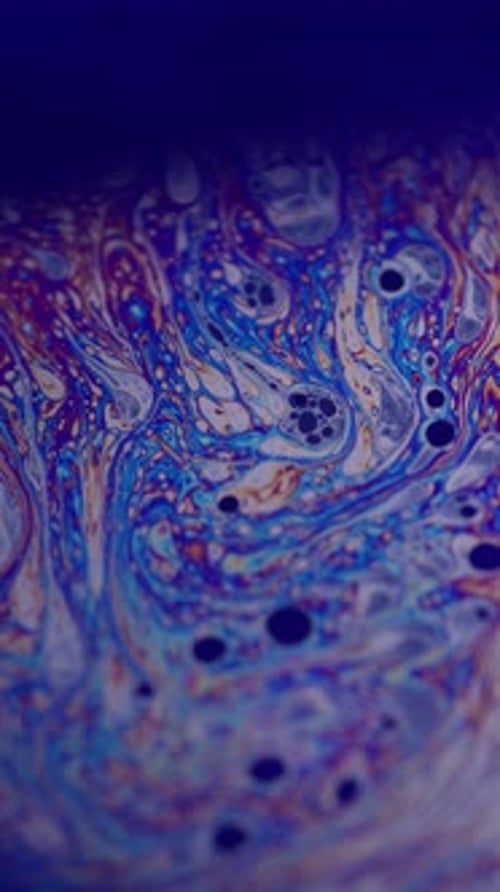 Vertical Acrylic Emulsion Bubbles Wave Oil Paint