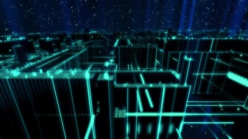 Techno City Matrix Style Overlay Background 1