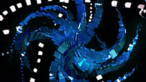 Futuristic Crystal Draw Background 4K