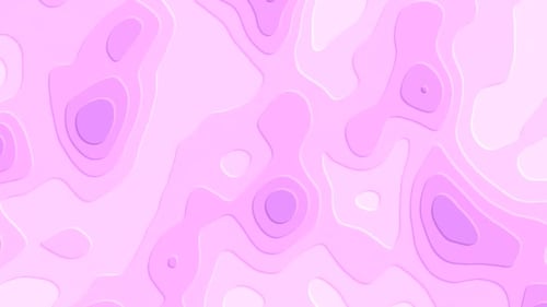 Abstract Pink Fluid Topographic Loop Background