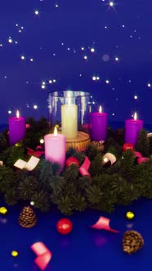 Adventskranz-Kerzenhalter 04 4K
