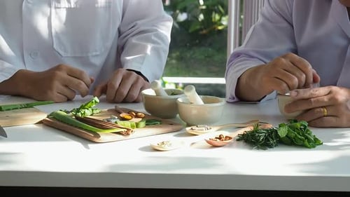 Preparing Herbal Medicine in the Lab