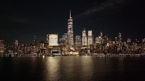 New York Skyline At Manhattan In New York United States.