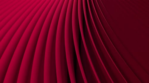 Abstract Fluid Red Waving Lines Looping Background