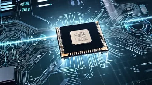 Antecedentes de la tecnología digital Procesadores de computadora CPU, placa base, chip digital