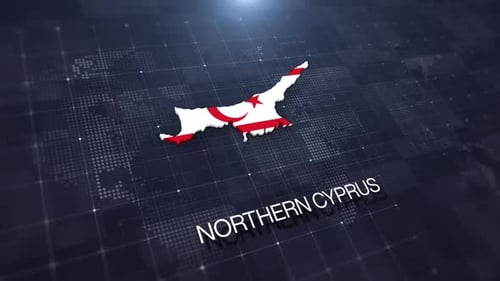 Northern Cyprus Map Displaying