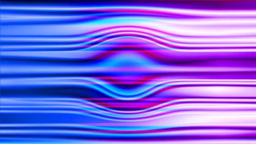 Abstract Neon Wavy Lines Motion Background