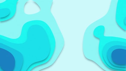 Organic Wavy Paper Cutout Abstract Background