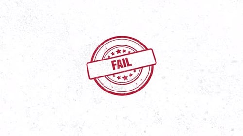 Red Grunge Fail Rubber Stamp Animation