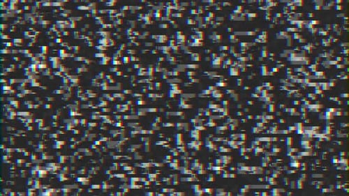 Glitch Effect of a Broken TV Video for Visual Effects and for Use As a Background