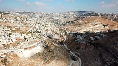 East Jerusalem Palestinian neighborhood jabel mukaber, Aerial