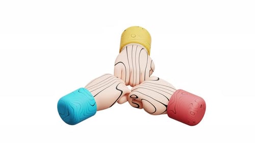 3D Animation Teamwork Hands Unity Gesture