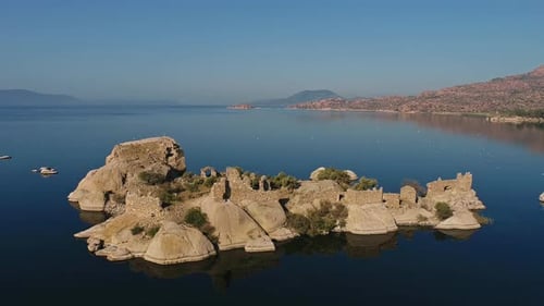 Ancient Ruins on the Island, Bafa Lake
