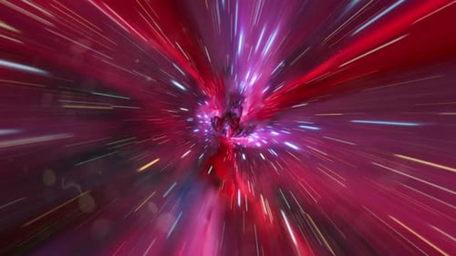 Hyperspace Warp Speed Tunnel Video