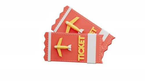 3D Animation Flight Tickets
