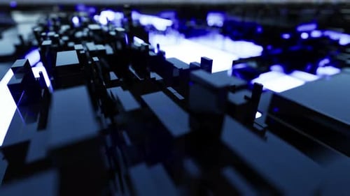 Fundo de tecnologia abstrata de renderização 3D