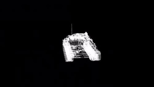Kriegspanzer Wireframe Rotate 2