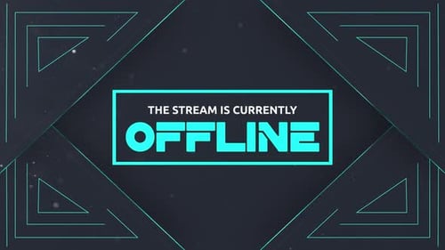 Social Media Outro Stream Offline_Cyan Theme