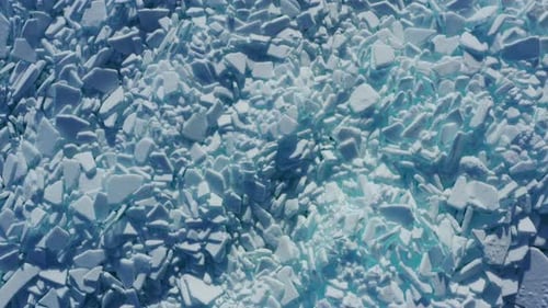 Ice Ridges on Lake Baikal