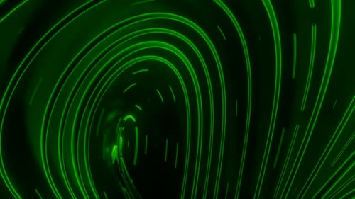 Running bright light on a rich color background
