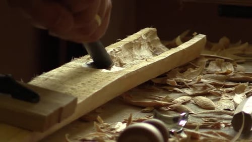 Wood Carving In the Workshop