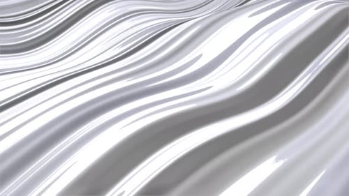 White Abstract Waves Background Vj Loop I 4K