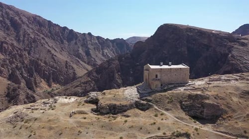 Historical Building And Mountains