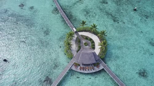 Hotel em uma pequena ilha nas Maldivas